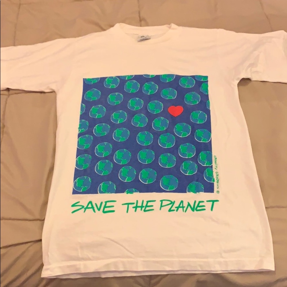 Save the planet vintage tee
